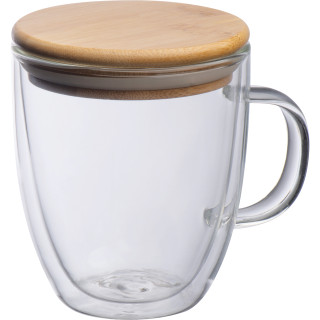 Doppelwandige Glastasse Gerthe, transparent