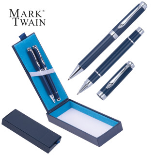 Mark Twain Schreibset GERARD, dunkelblau