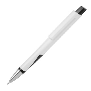 Recycelter ABS Kugelschreiber MAJA, schwarz