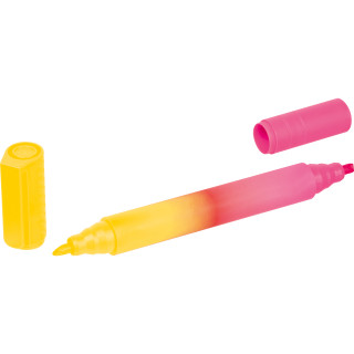 Textmarker – zweifarbig ARTHUR, gelb