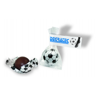 Süßer Fußball, 8 g Edelvollmilchschokolade, 1-4 c Digitaldruck inklusive