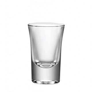 modernes Shotglas, Inhalt 6,5 cl, eichbar auf 2+4 cl