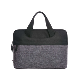Laptop-Mappe ELEGANCE, schwarz-grau meliert