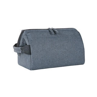 HALFAR® Reißverschluss-Tasche CIRCLE, blau-grau meliert