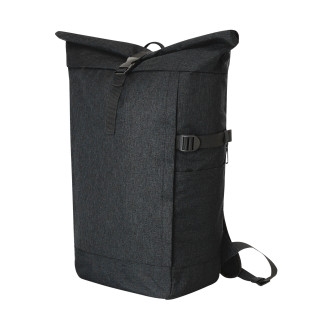 Notebook-Rucksack CIRCLE L, schwarz meliert