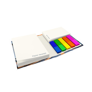 Haftnotizen mit Hardcover 105 x 75 mm, Digitaldruck (Umschlag, Einzelblatt)