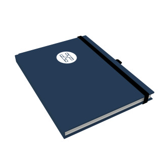 Schreibblock DIN A4 mit Hardcover, 96 Blatt, 4-farbig, Offsetdruck (Umschlag), 1-farbig, Offsetdruck (Einzelblatt, beidseitig)