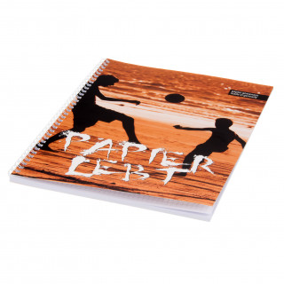 Schreibblock "Primus Ring-Wire" DIN A4, 100 Blatt, 1-farbig, Offsetdruck (Umschlag)