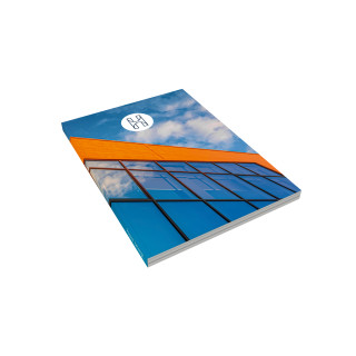 Schreibblock DIN A5 mit Softcover, 50 Blatt, 1-farbig, Offsetdruck (Umschlag)