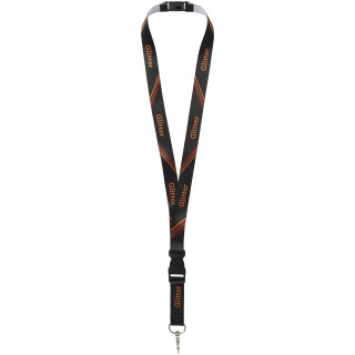 Balko vollfarbig bedrucktes Lanyard - einseitig, weiss, 25mm