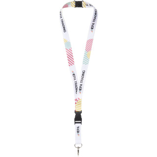 Balta vollfarbig bedrucktes Lanyard - zweiseitig, weiss, 10mm