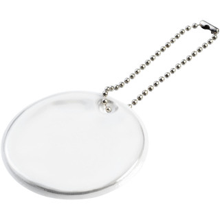 RFX™ H-16 Reflektierender, mittelgroßer, runder Anhänger, weiß