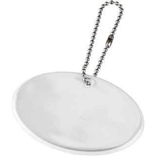 RFX™ H-12 Reflektierender, großer, runder Anhänger, weiß