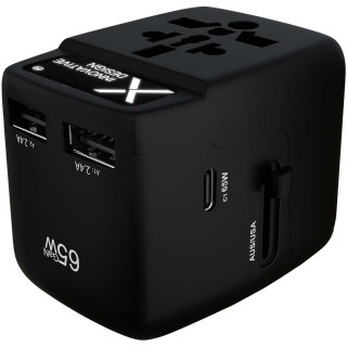 SCX.design T19 Universeller Reiseadapter 65W, schwarz