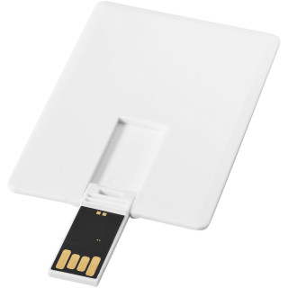 Slim Credit Card USB-Stick, weiß, 1GB