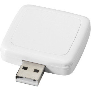 Rotating Square USB-Stick, weiss, 1GB