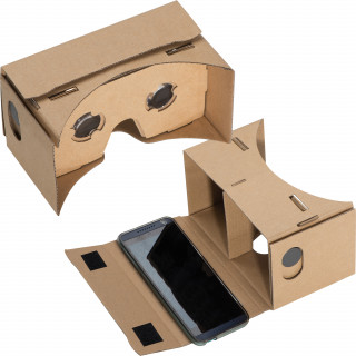 VR Brille aus Karton, braun