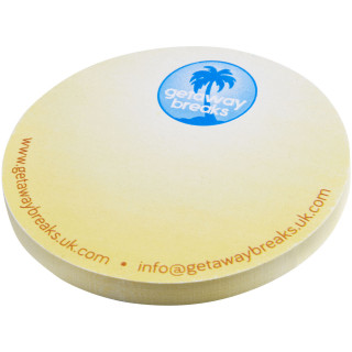 Sticky-Mate® runde recycelte Haftnotizen , weiss