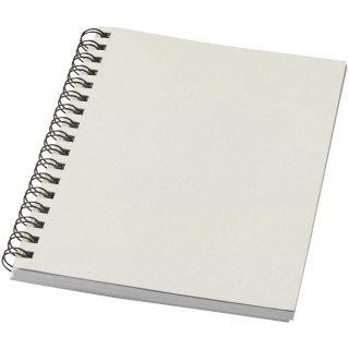 Desk-Mate® A6 farbiges Notizbuch mit Spiralbindung, elfenbeinweiß