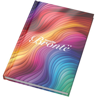 Novella Brontë A5 Hardcover Notizbuch mit glänzendem Finish – 100 Blatt, weiß