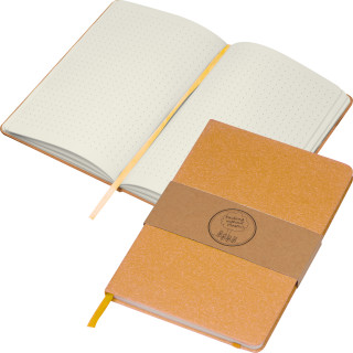 A5 Notizbuch mit gepunkteten Seiten, braun