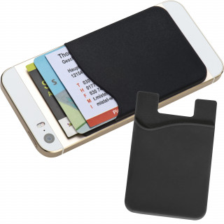 Kartenhalter für Smartphones zum Aufkleben , schwarz