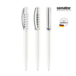 senator New Spring Polished MC Druckkugelschreiber, weiß