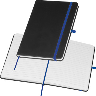 A5 Notizbuch mit farbiger Gravur SILKE, blau