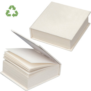 Notizblock aus recyceltem Milchkarton EDEN, beige