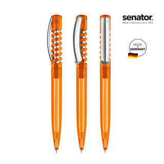 senator New Spring Clear MC Druckkugelschreiber, orange