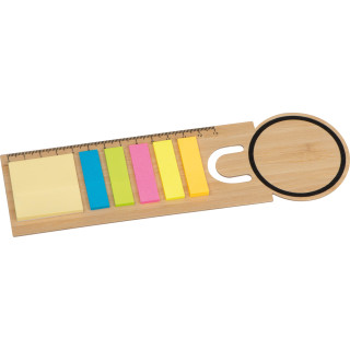 Lesezeichen mit Haftnotizen, beige