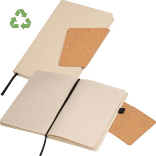 A5 Notizbuch mit Magnetverschluss MARTHA, beige