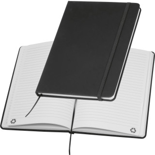 A5 Notizbuch aus Recyclingpapier, schwarz