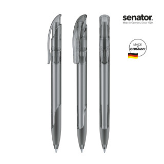 senator Challenger Clear SG Druckkugelschreiber, kaltes grau