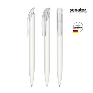 senator Challenger Soft Touch Druckkugelschreiber, weiß