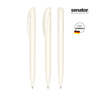 senator Nature Plus Matt Druckkugelschreiber, creme weiß