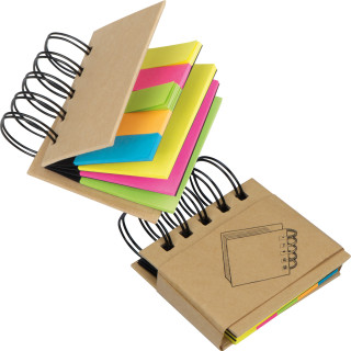 Kleines Ringbuch mit Haftnotizen
