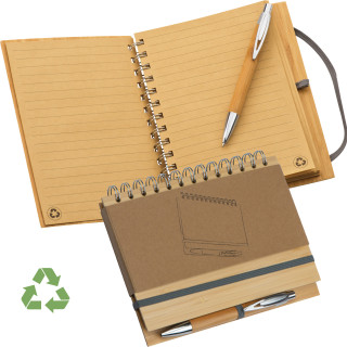 Notizbuch mit Bambuscover, braun