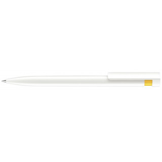 senator Liberty Polished Basic Druckkugelschreiber, weiß, gelb