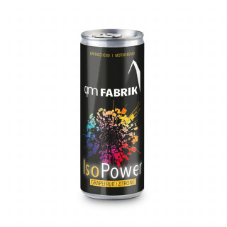 Iso Sport Drink, light - Grapefruit-Zitrone - Folien-Etikett, 250 ml