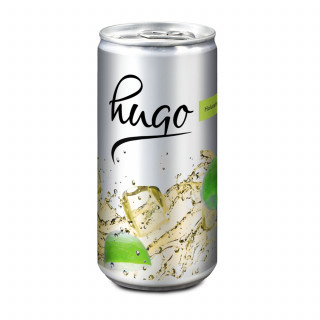 Hugo, alkoholischer Cocktail - Folien-Etikett, 200 ml