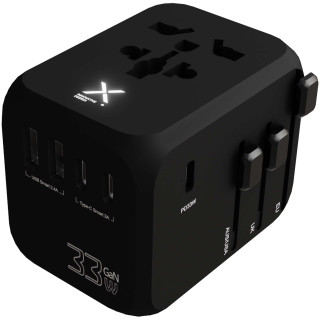 SCX.design T16 Universeller Reiseadapter, schwarz