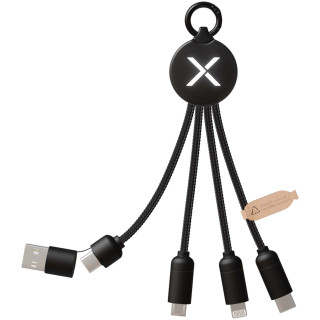 SCX.design C14 20W 5-in-1 Ladekabel, schwarz