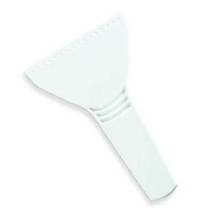 Stiel-Eiskratzer Classic, Vollfarben, weiß