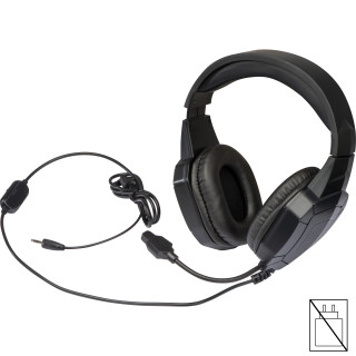 Headset mit Mikrofon RAFFAELLA, schwarz