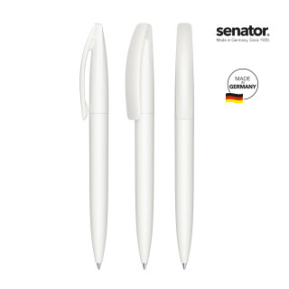 senator Bridge Soft Touch Drehkugelschreiber, weiß