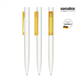 senator® Headliner Polished Basic Drehkugelschreiber, weiß, gelb 7408