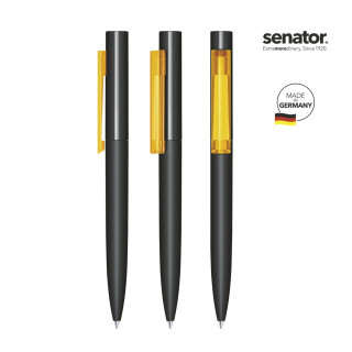 senator® Headliner Soft Touch Drehkugelschreiber, schwarz, gelb 7408
