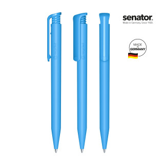 senator Super Hit Matt Recycled Druckkugelschreiber, babyblau
