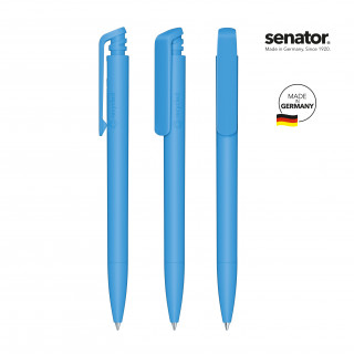 senator Trento Matt Recycled Druckkugelschreiber, babyblau